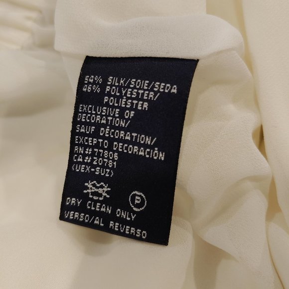 Hilfiger H Label Vintage White Silk Blend Harlem Pants Size 10 - Picture 7 of 16